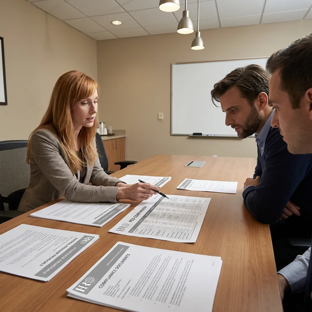Advisor comparing hotel payroll provider options