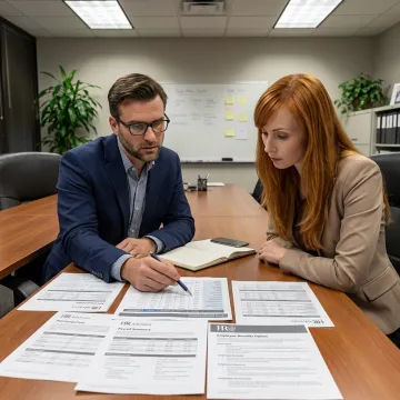 Advisor comparing PEO provider options