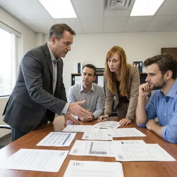 Advisor explaining PEO comparison process
