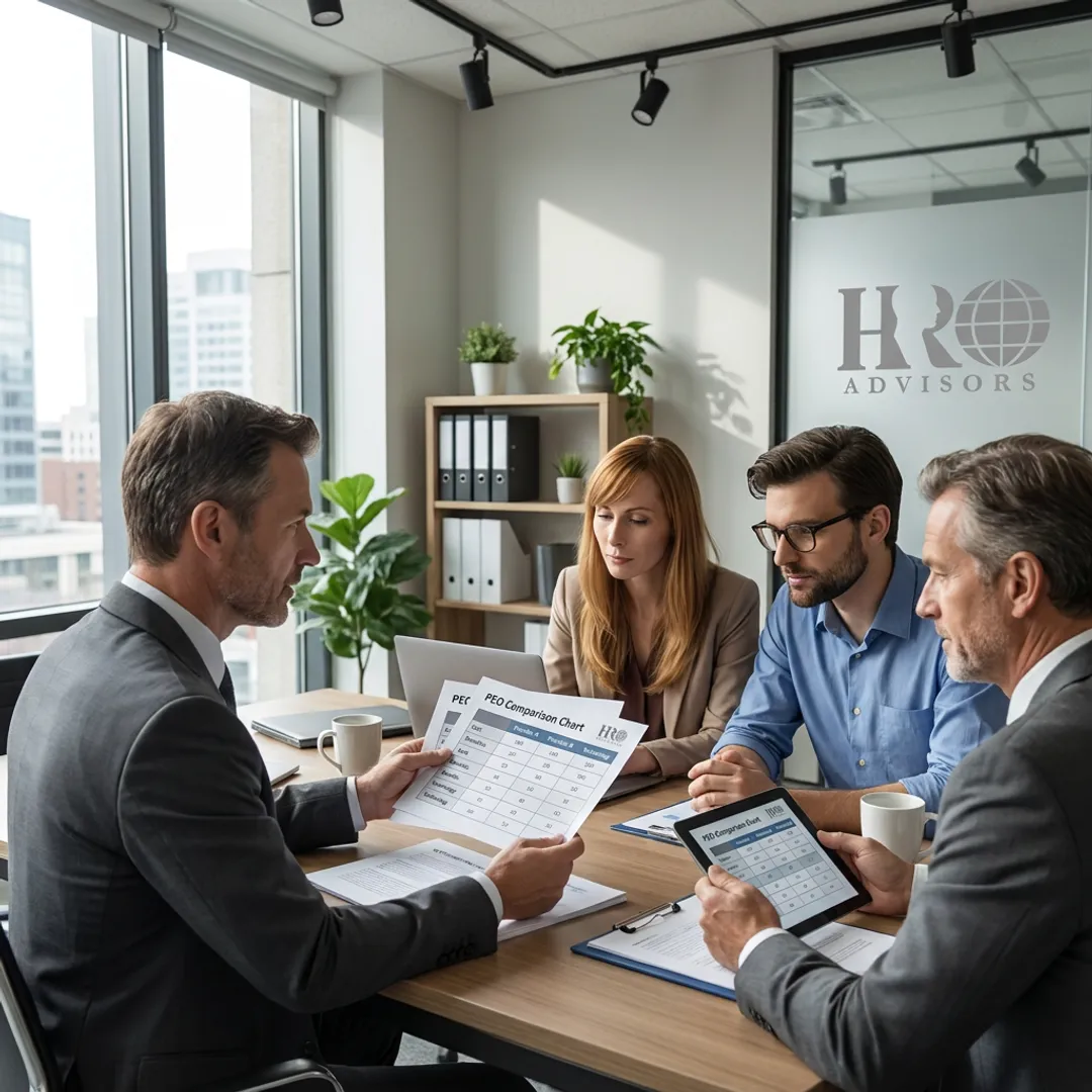 Advisor comparing PEO options