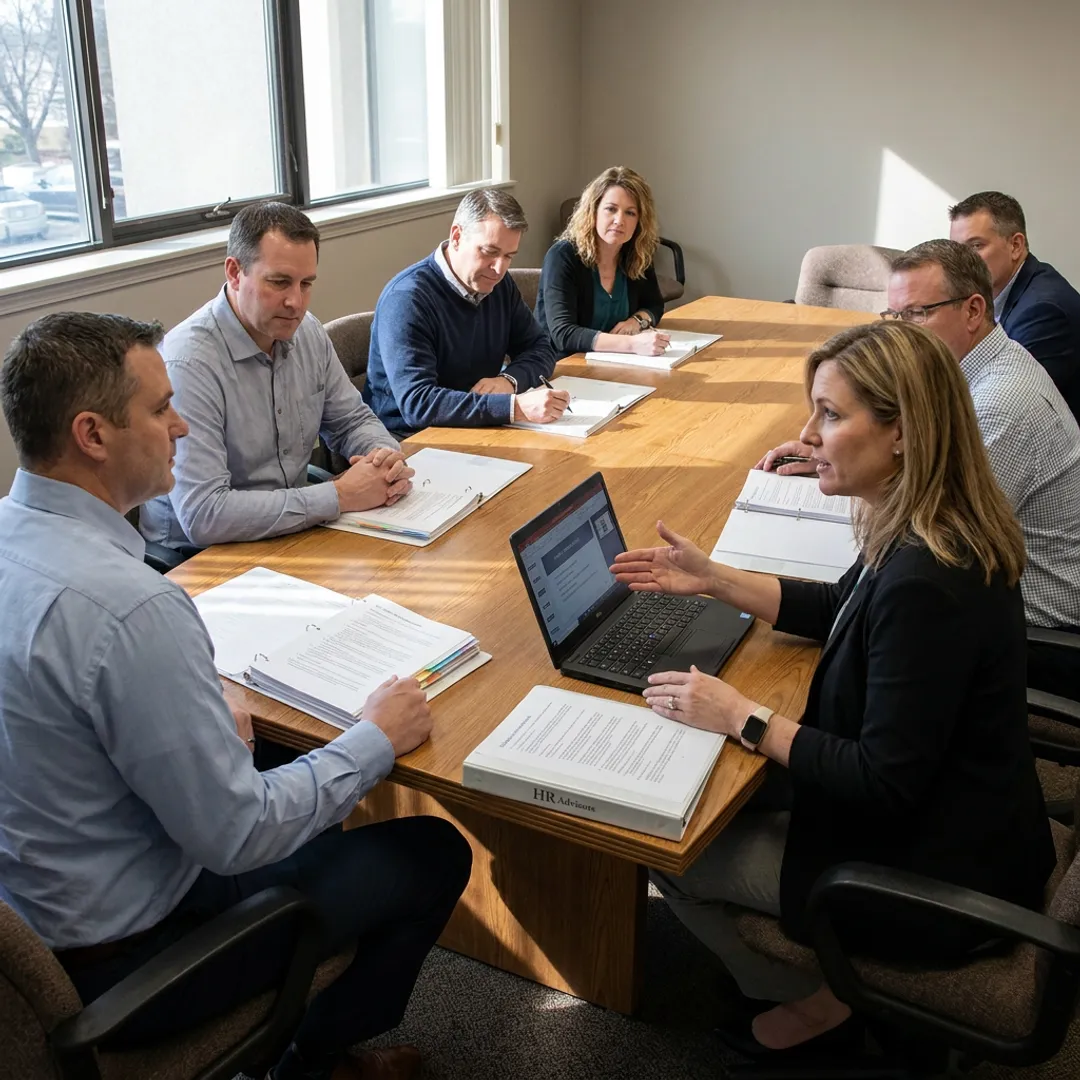 Manager compliance training session