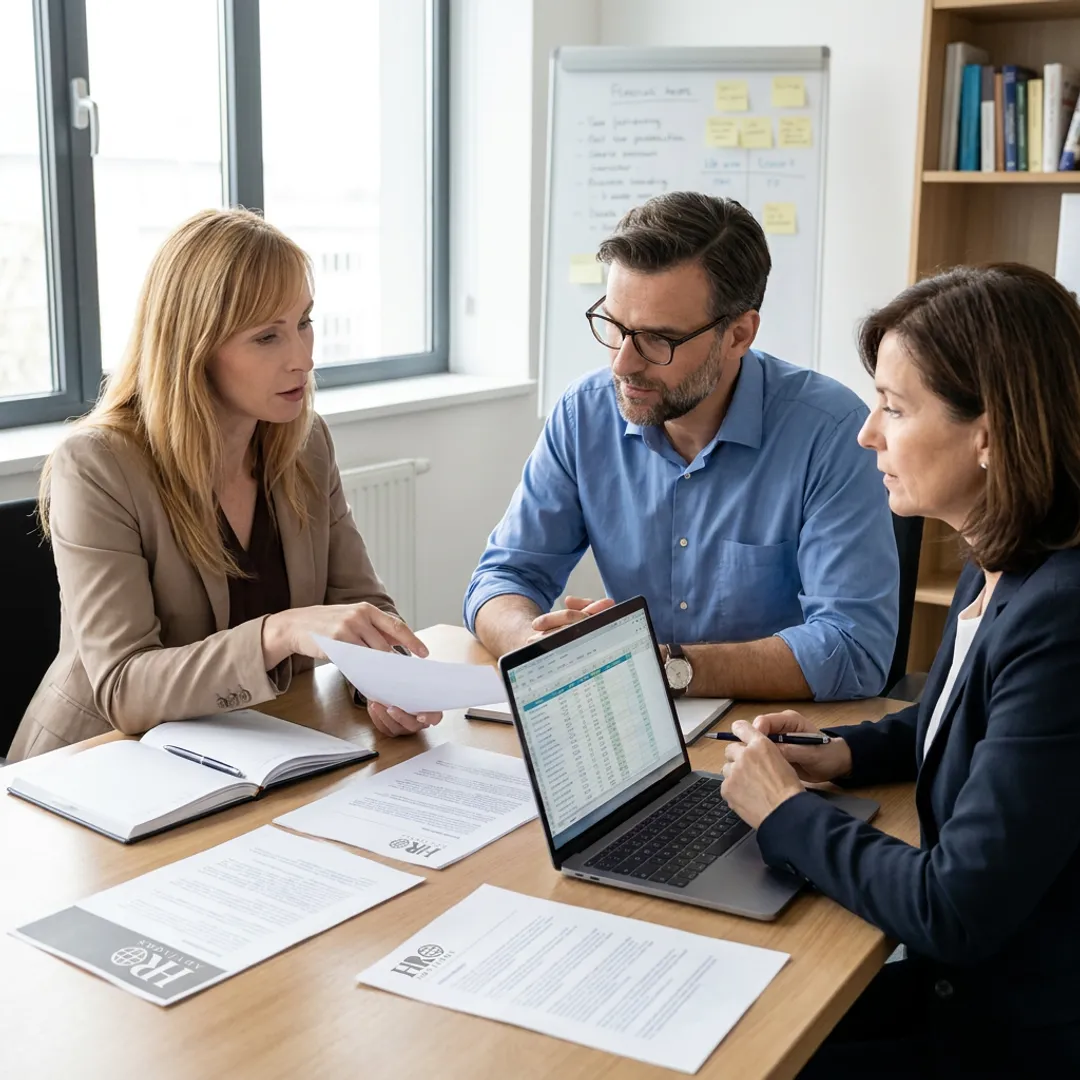 HR compliance consultant advising business leaders