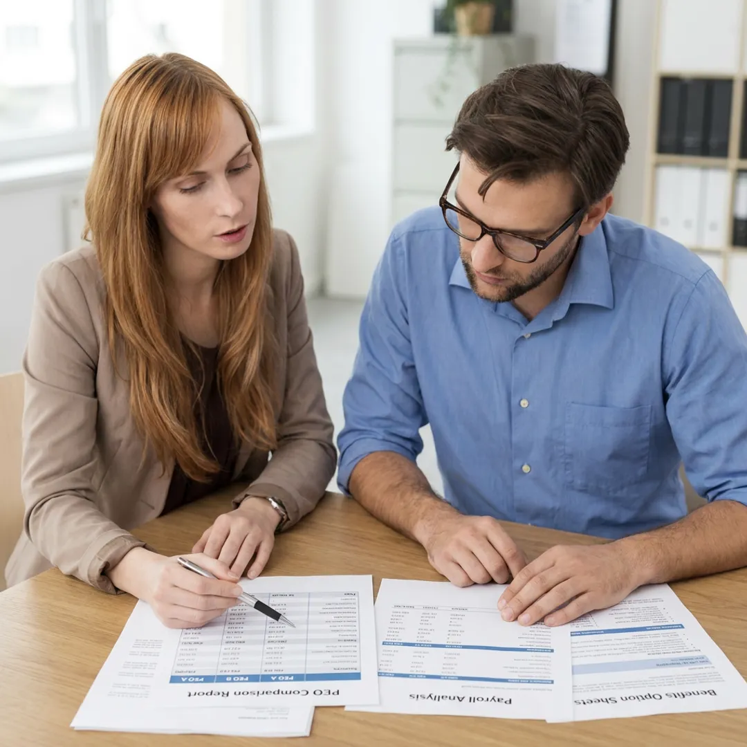 Tampa business owner reviewing PEO options