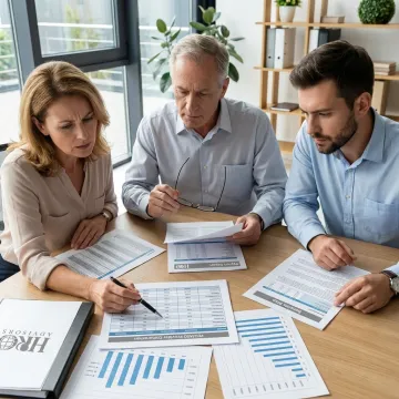 Business team discussing HR outsourcing strategy