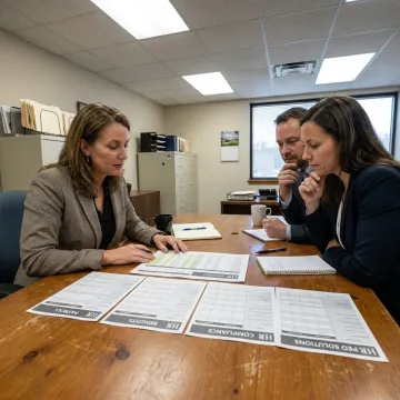 Advisor reviewing nonprofit HR and compensation options
