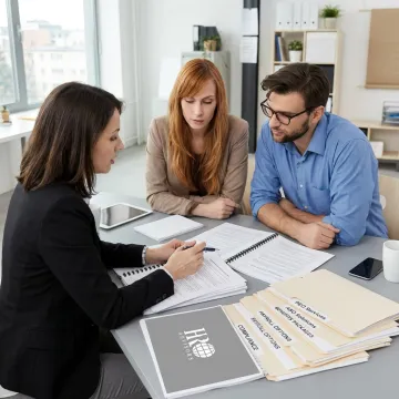 Business advisor discussing PEO services