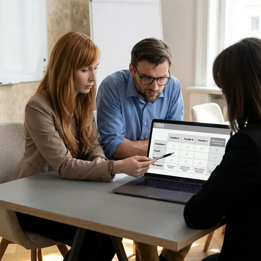 HR advisor comparing compliance options