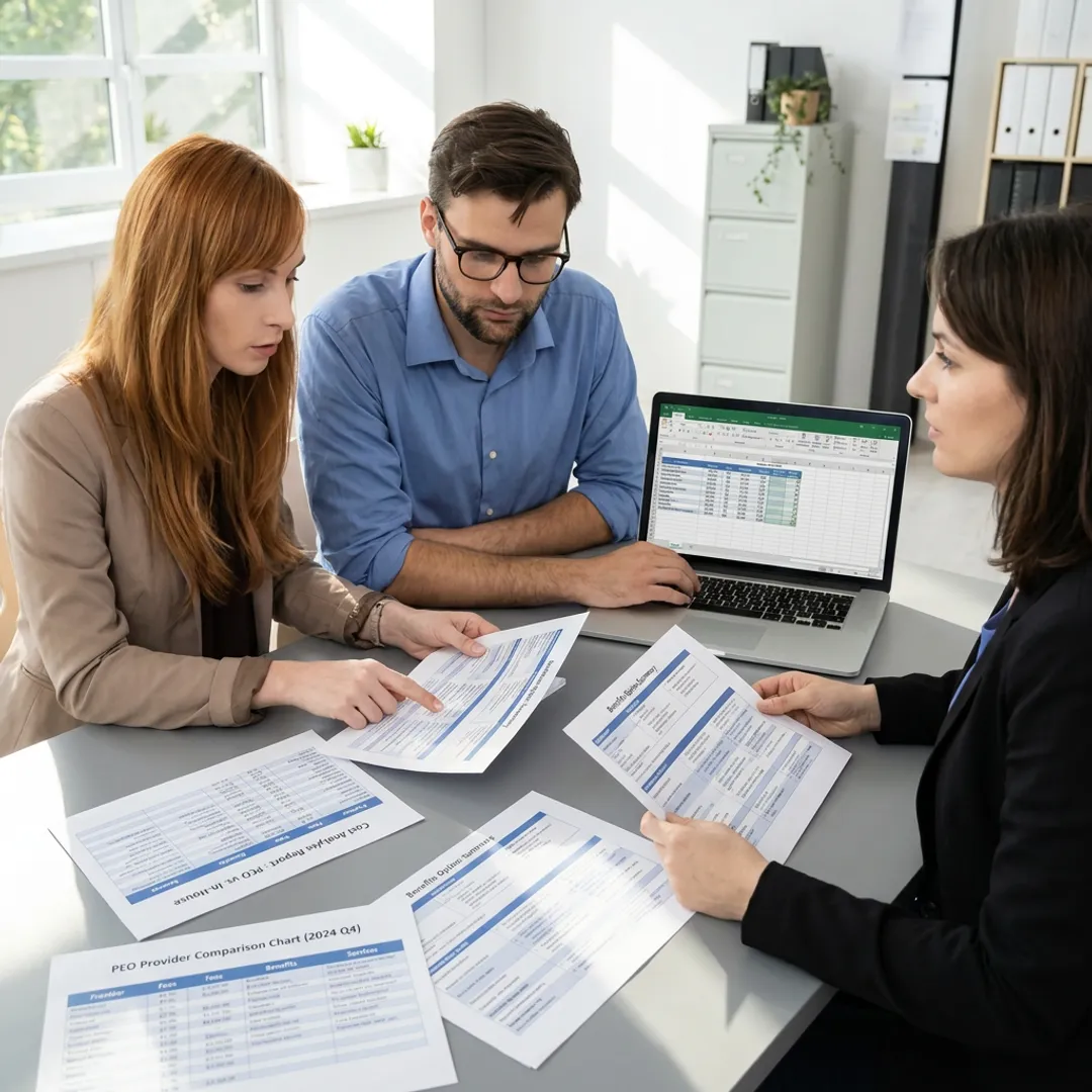 HR advisors comparing provider options