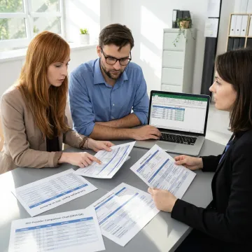 HR advisors comparing provider options