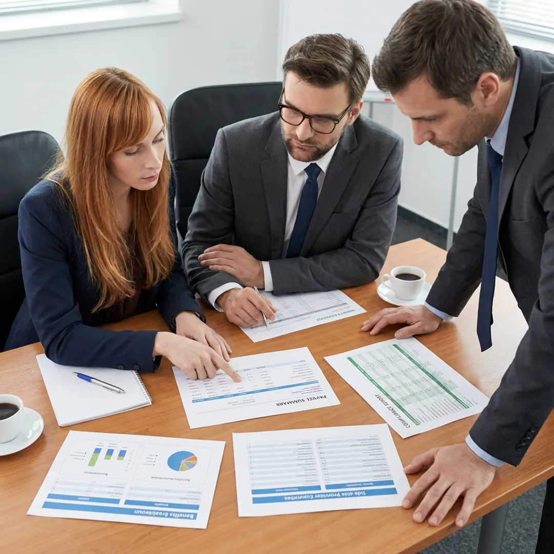 HR advisor comparing provider options