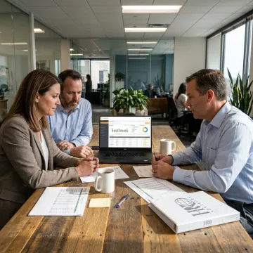 Employee financial wellness planning meeting