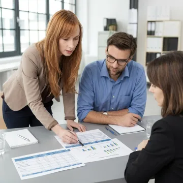Advisor comparing HR and benefits programs