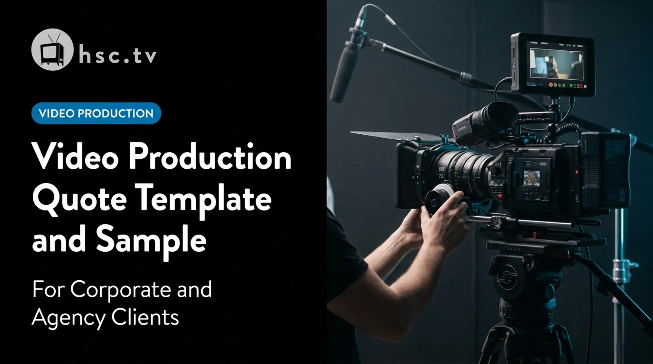 Video Production Quote Template and Sample