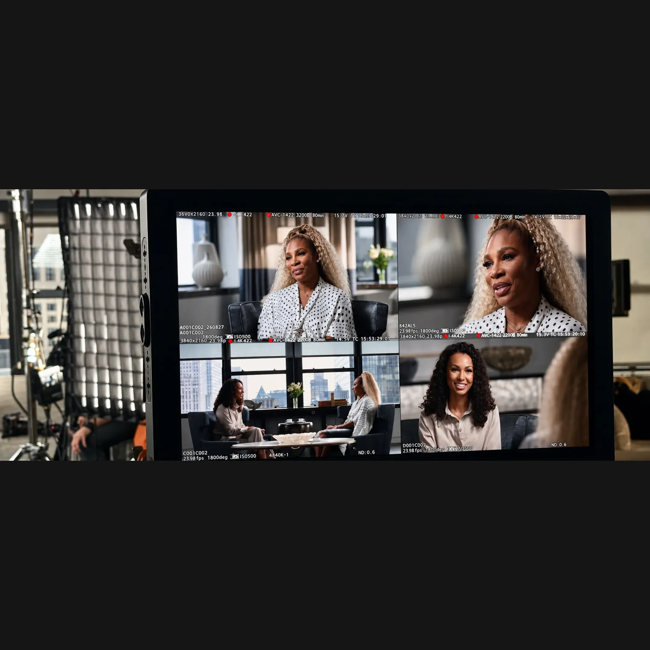 Producers reviewing reality show footage