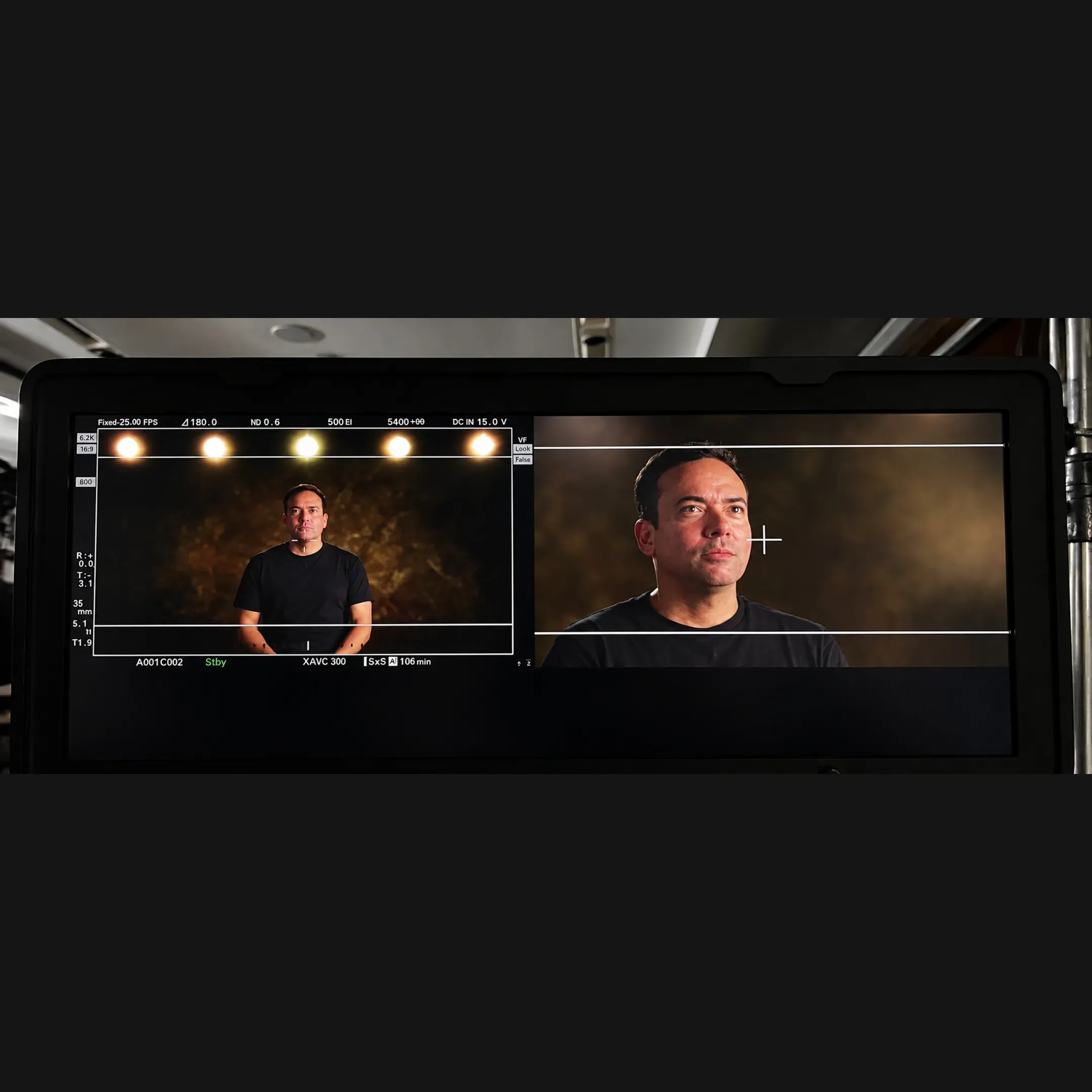 Producer and editor reviewing footage
