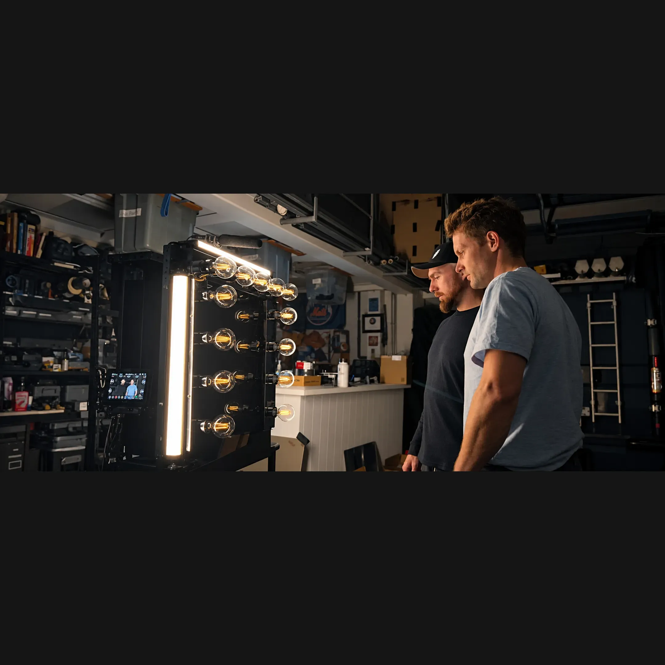 Editor and producer reviewing footage