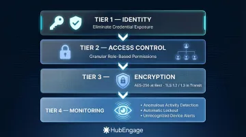 Intranet security features checklist including encryption SSO MFA and intrusion detection layers
