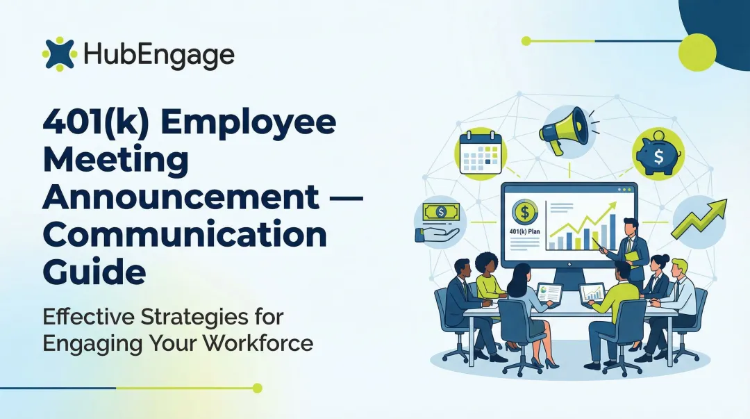 401(k) Employee Meeting Announcement — Communication Guide