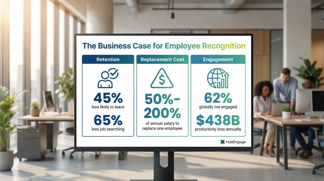 Employee recognition impact on retention productivity and employer brand statistics