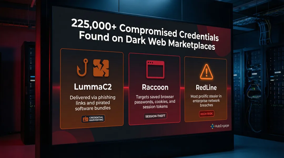 Three enterprise credential theft malware families LummaC2 Raccoon RedLine comparison