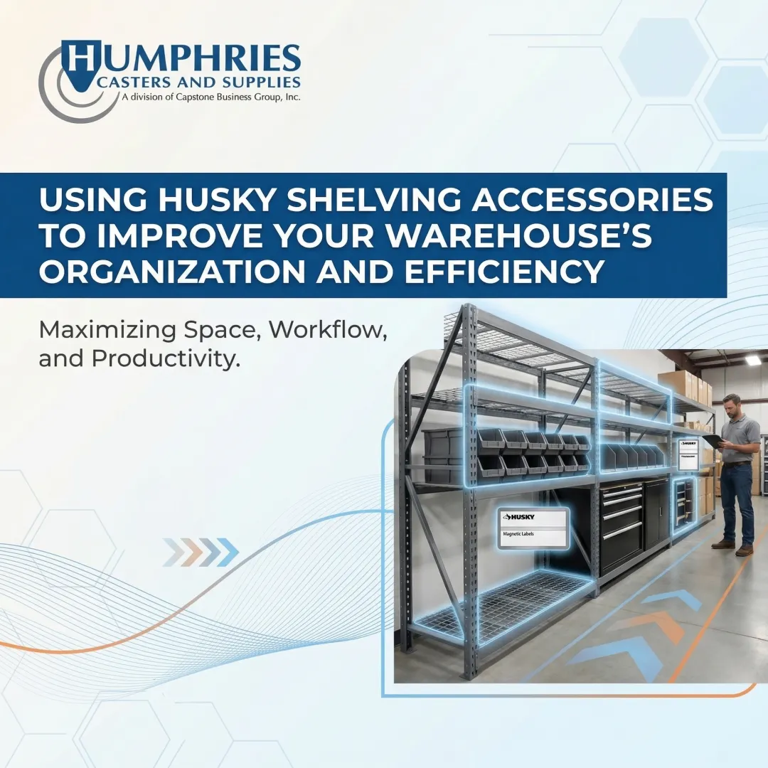 Using Husky Shelving Accessories to Improve Your Warehouse's Organization and Efficiency