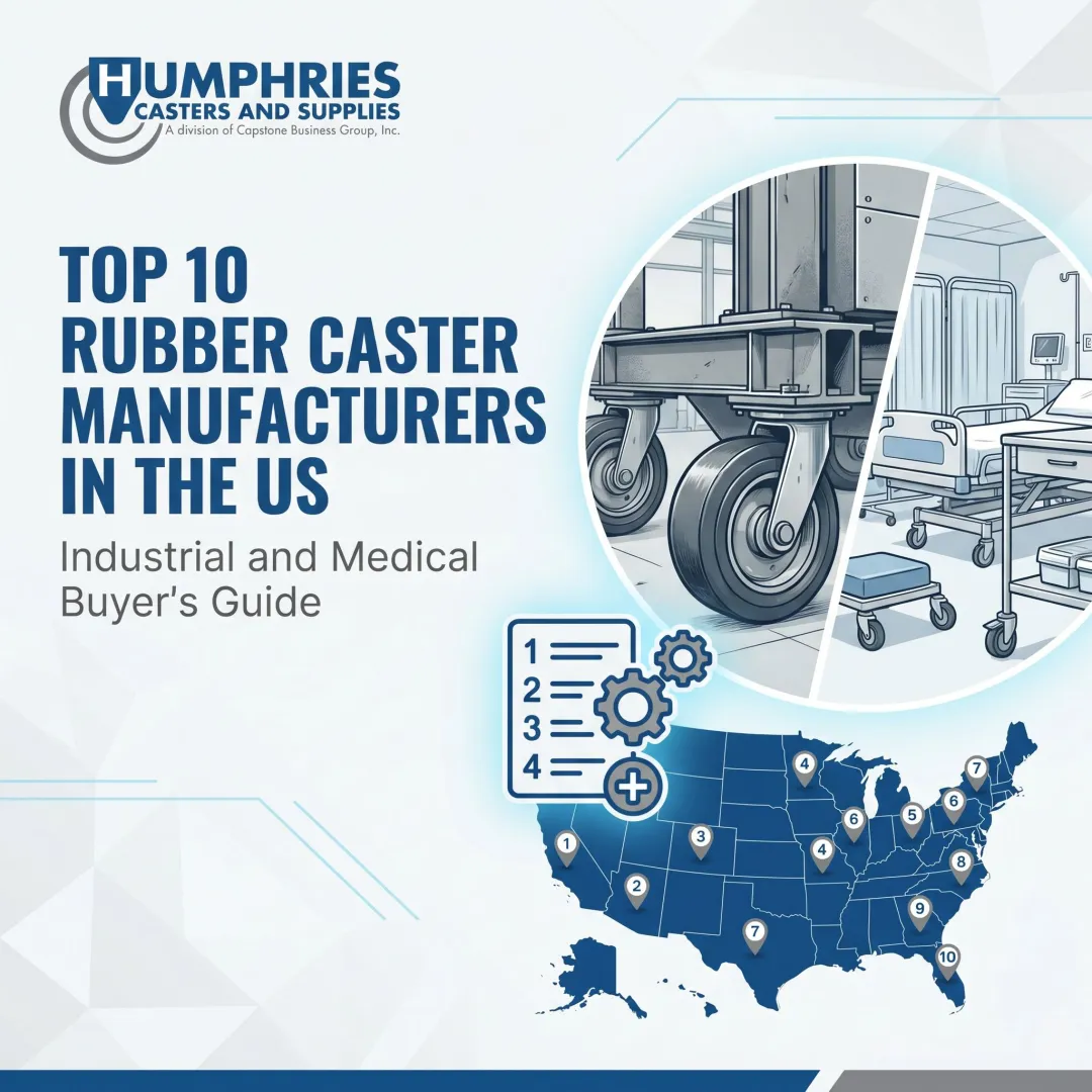 Top 10 Rubber Caster Manufacturers in the US – Industrial and Medical Buyer's Guide