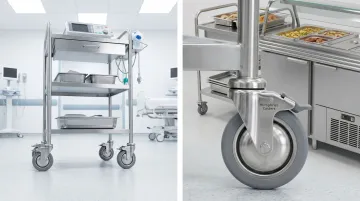 Humphries Casters stainless steel casters for medical and [food service applications](/feeds/category/food-service-cart-casters-wholesale)
