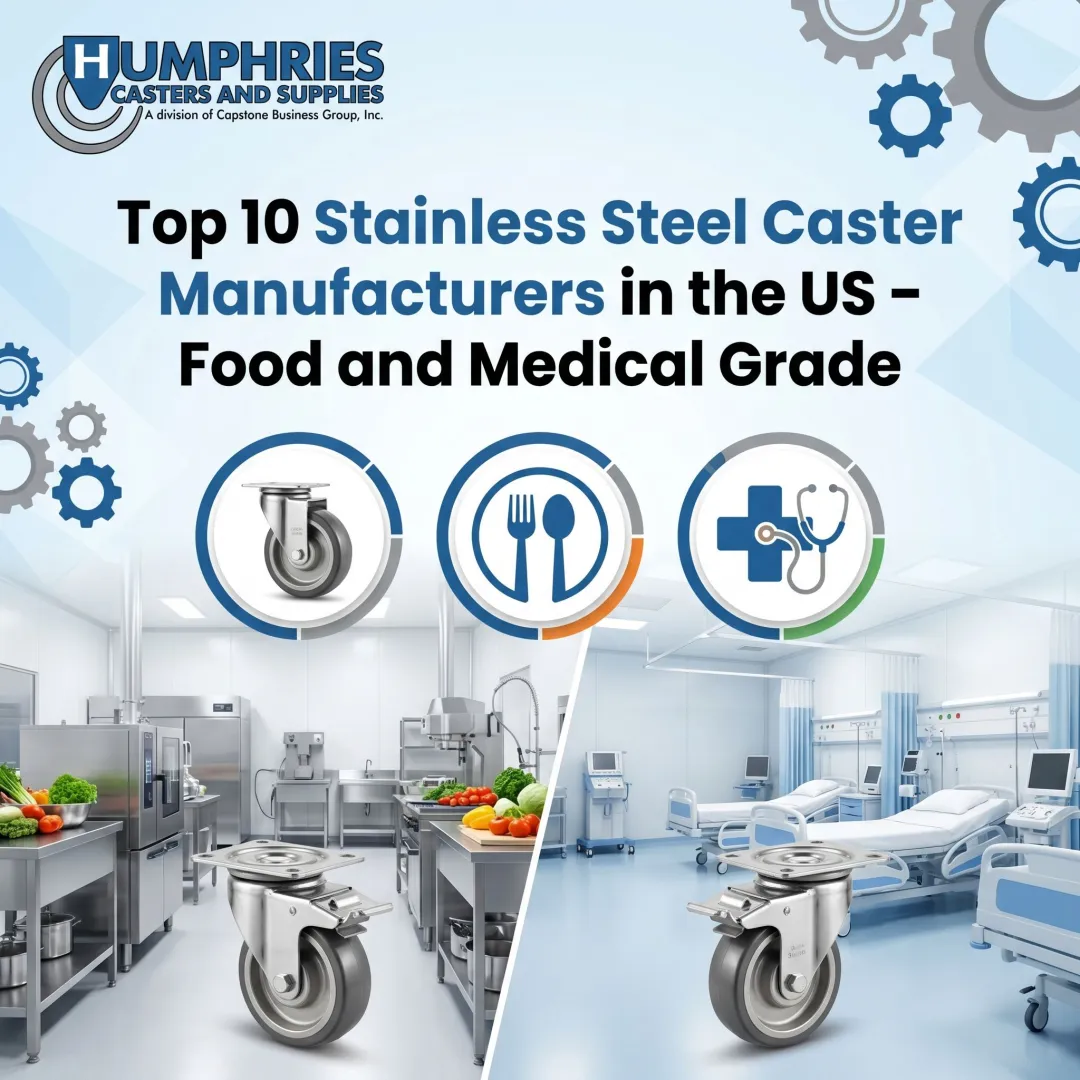 Top 10 Stainless Steel Caster Manufacturers in the US – Food and Medical Grade