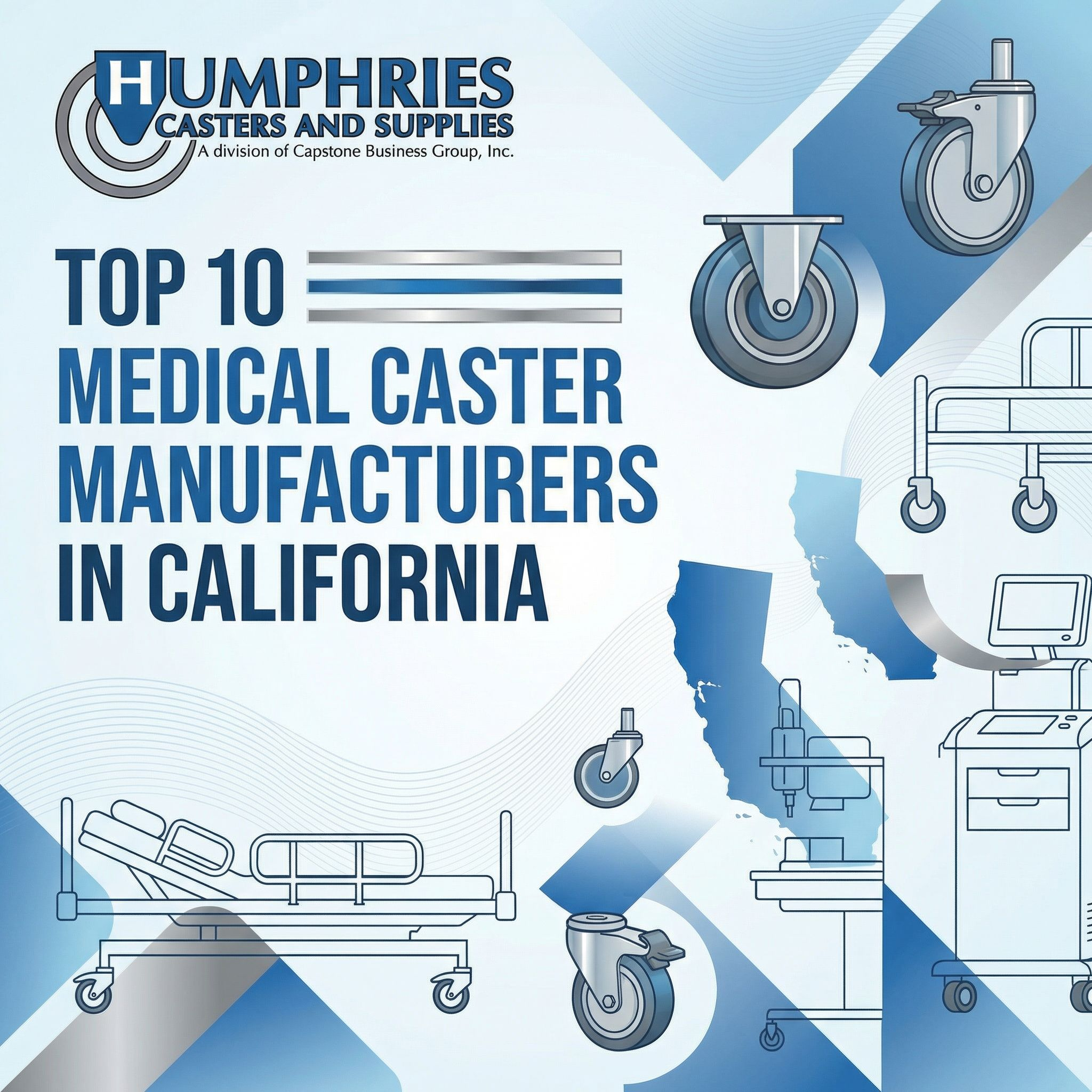 Top 10 Medical Caster Manufacturers in California