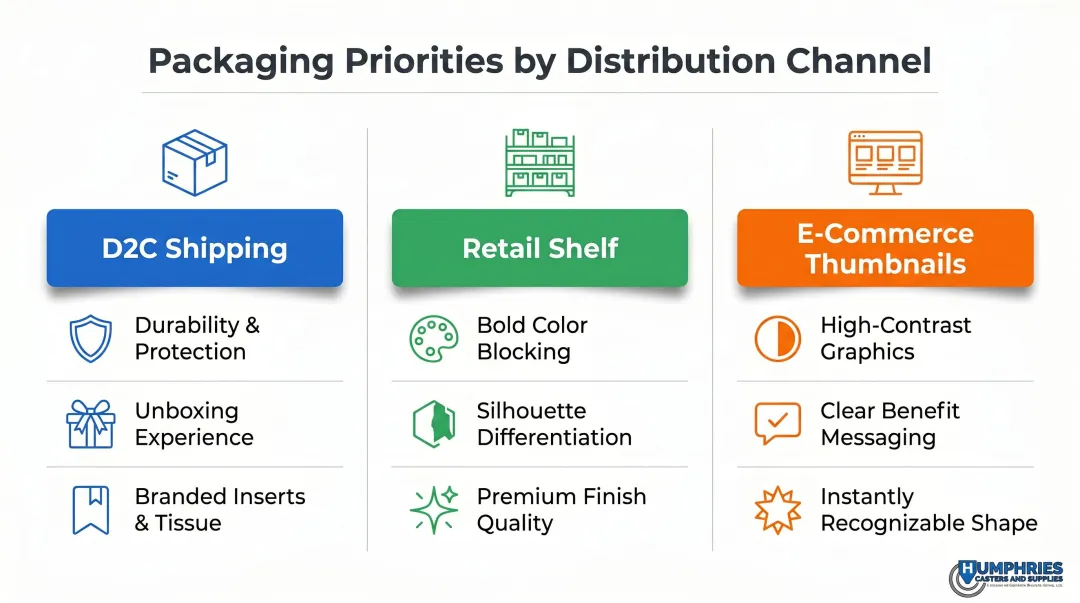 Custom hair care packaging requirements across D2C retail shelf and e-commerce channels