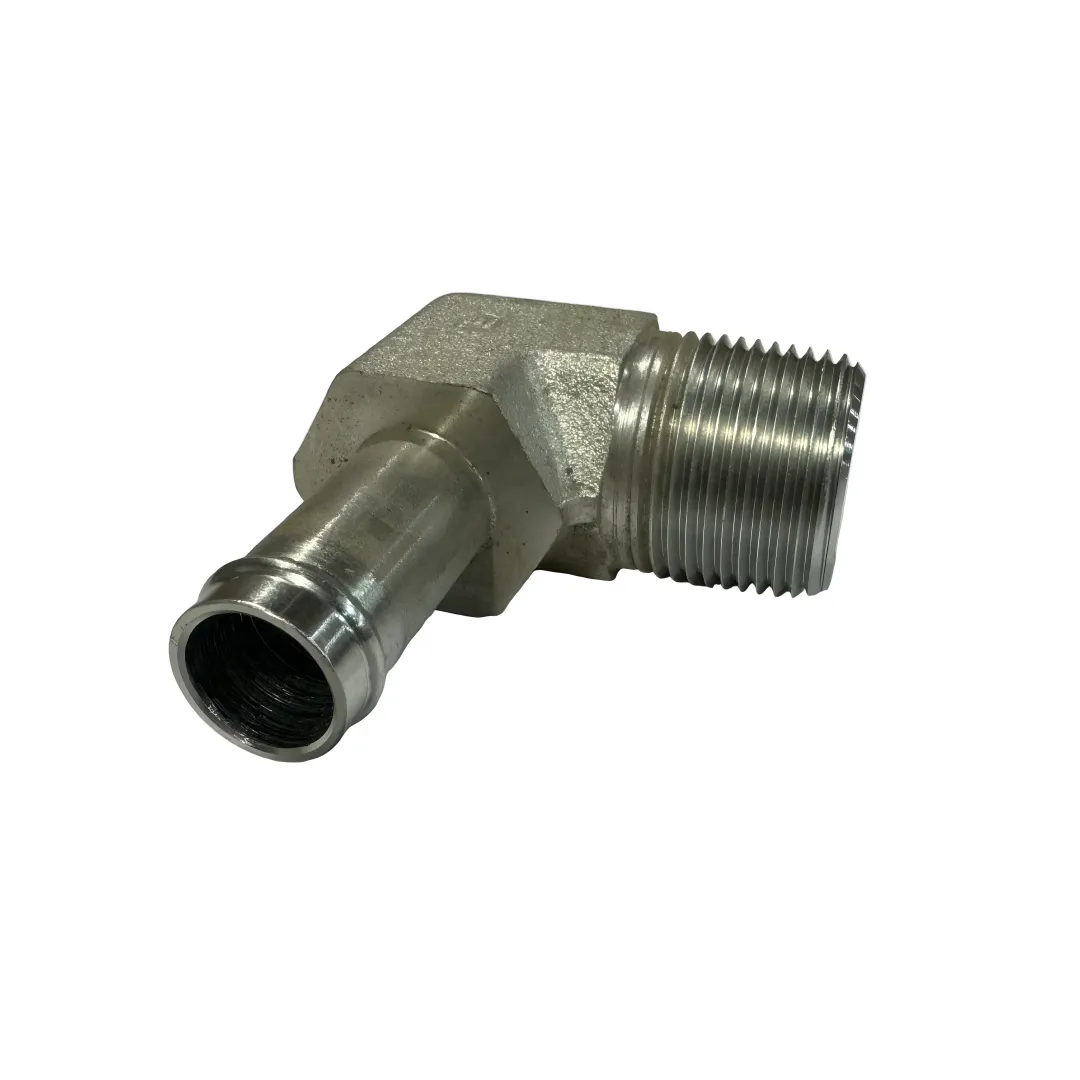 4501X12X16 | #12 Hose Barb to #16 NPT M 90 | 1/8" NPT Hose Barbs and Pipe Fittings