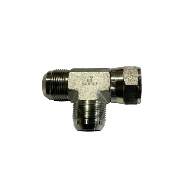 #16 Swivel Nut Run Tee, 1" JIC Male x 1" JIC Female Swivel x 1" JIC Male