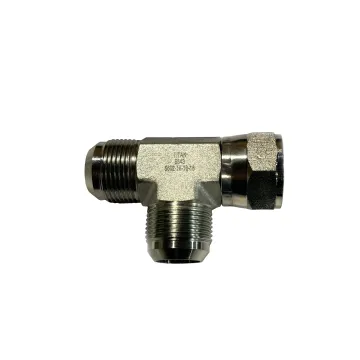 #16 Swivel Nut Run Tee, 1" JIC Male x 1" JIC Female Swivel x 1" JIC Male