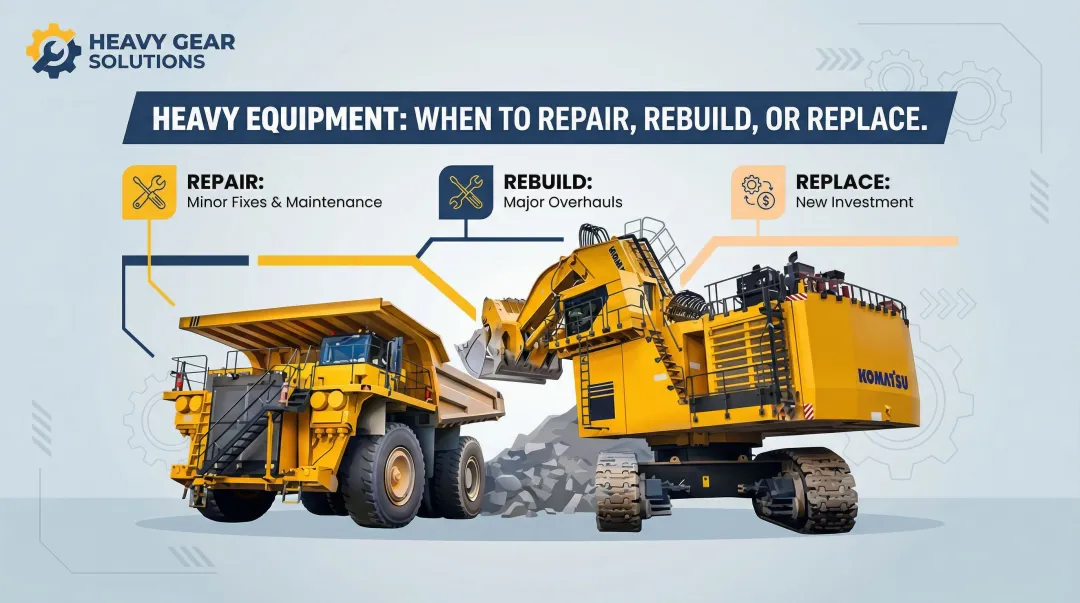 When to Repair Rebuild or Replace Heavy Equipment