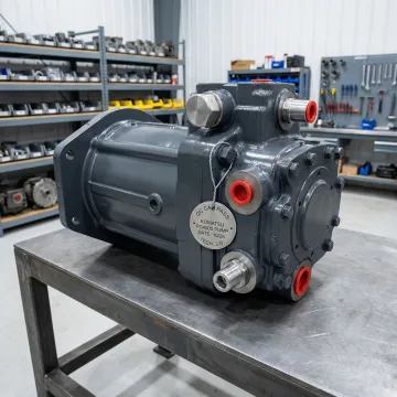 Rebuilt hydrostatic pump unit ready for exchange shipment