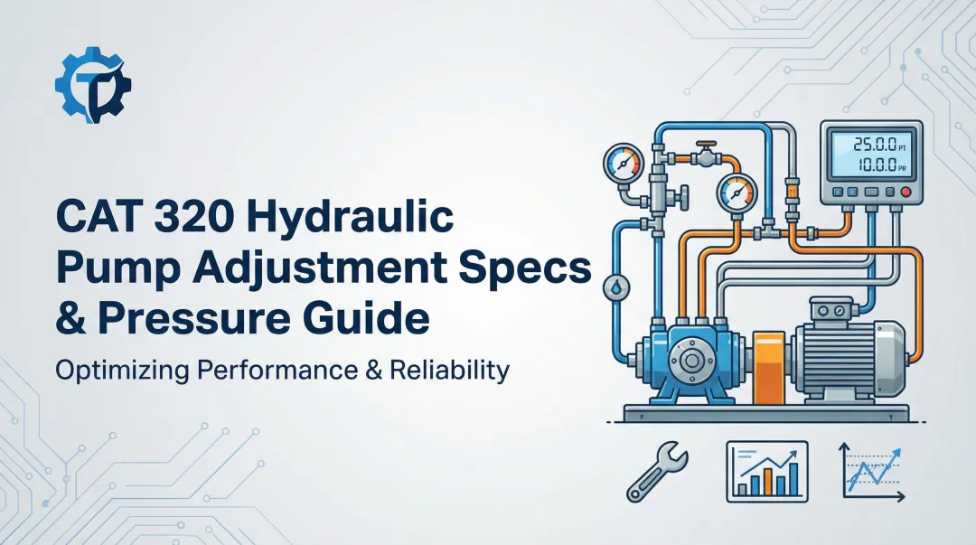 CAT 320 Hydraulic Pump Adjustment Specs & Pressure Guide