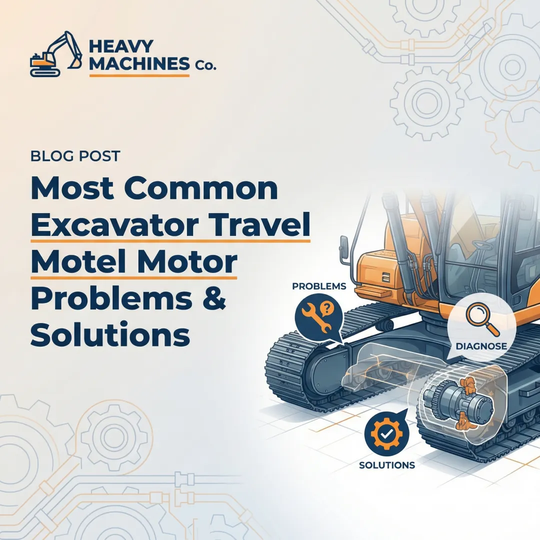 Most Common Excavator Travel Motor Problems & Solutions