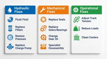 Three-category excavator travel motor repair fix process hydraulic mechanical operational