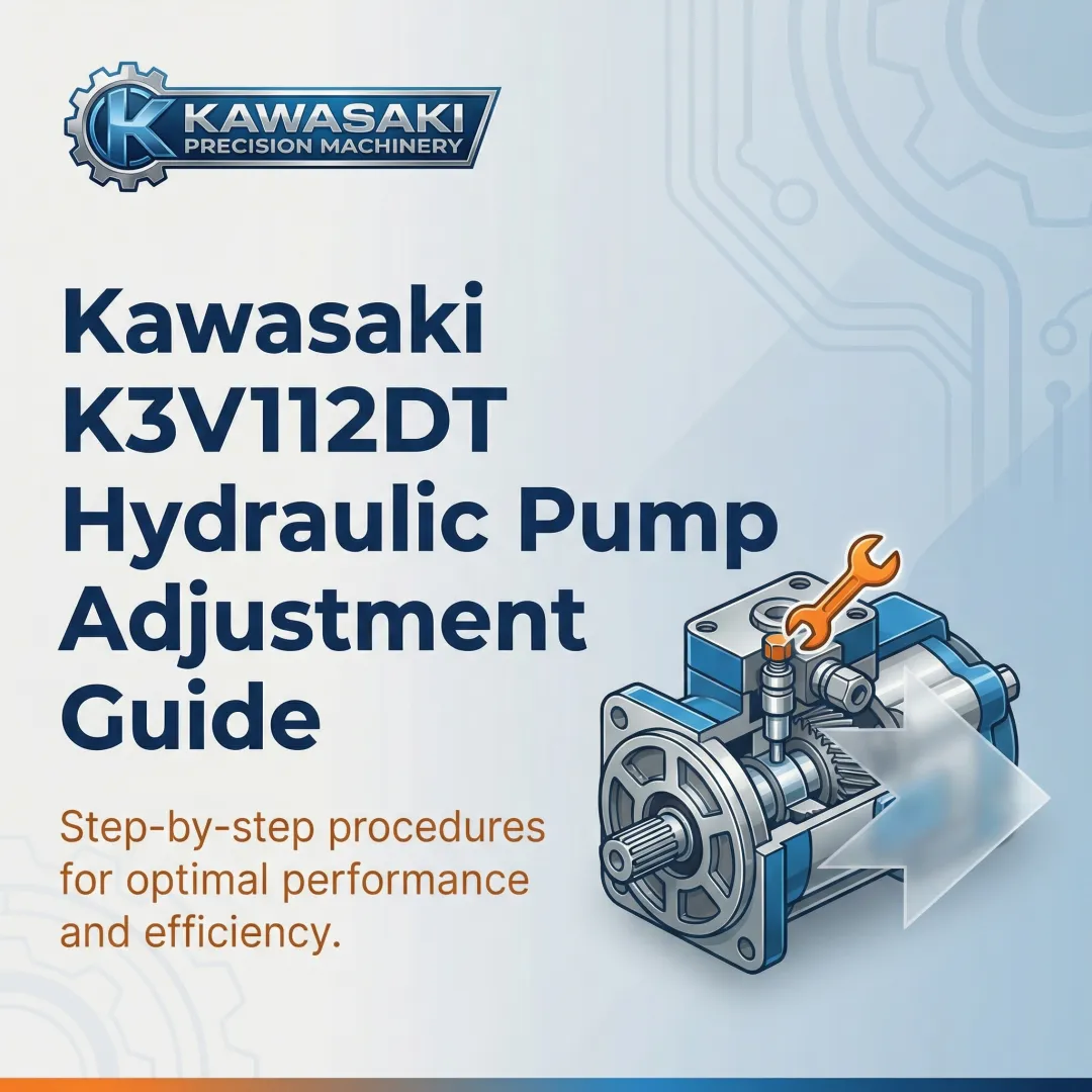 Kawasaki K3V112DT Hydraulic Pump Adjustment Guide
