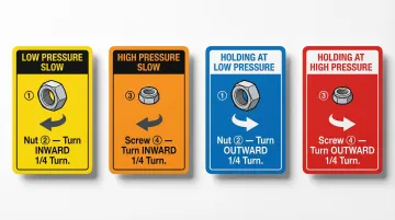 K3V112DT pressure regulator adjustment four-scenario quick reference chart