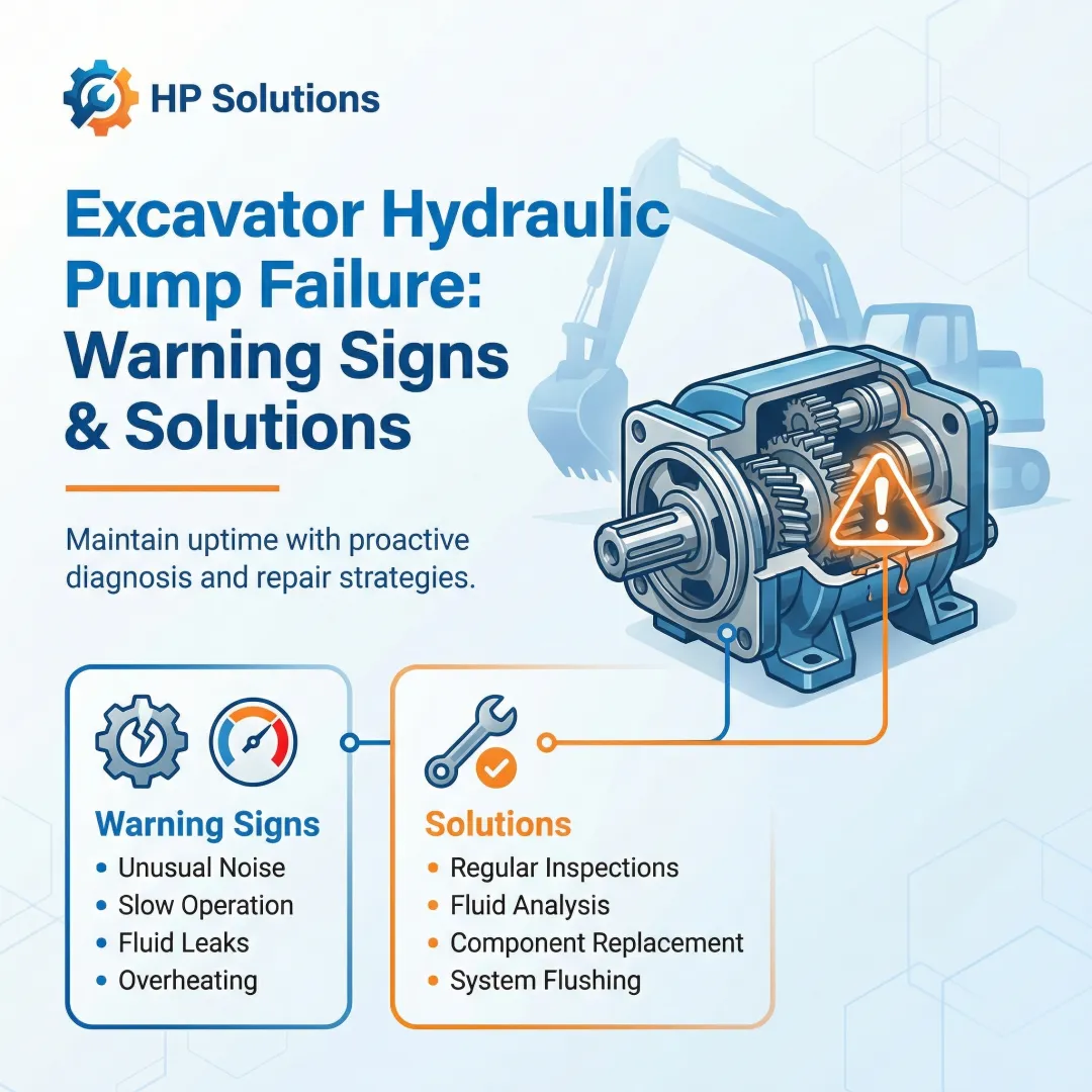 Excavator Hydraulic Pump Failure: Warning Signs & Solutions