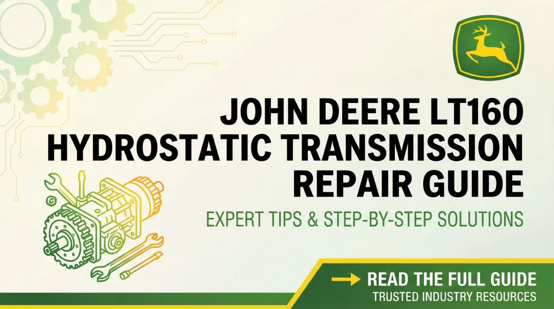 John Deere LT160 [Hydrostatic Transmission](/blog/repair-cub-cadet-hydrostatic-transmission) Repair Guide