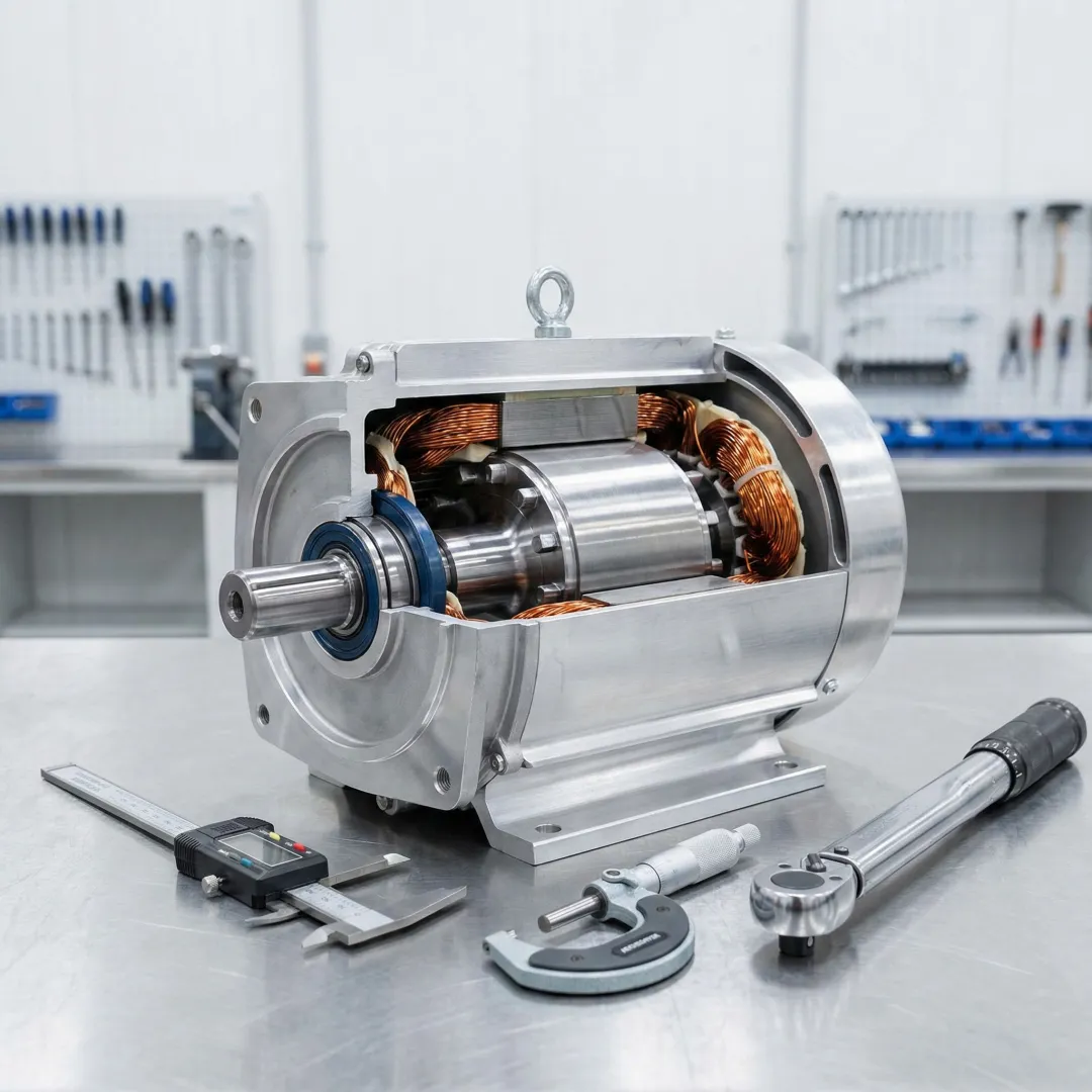 Remanufactured hydrostatic motor assembly with new components and precision parts