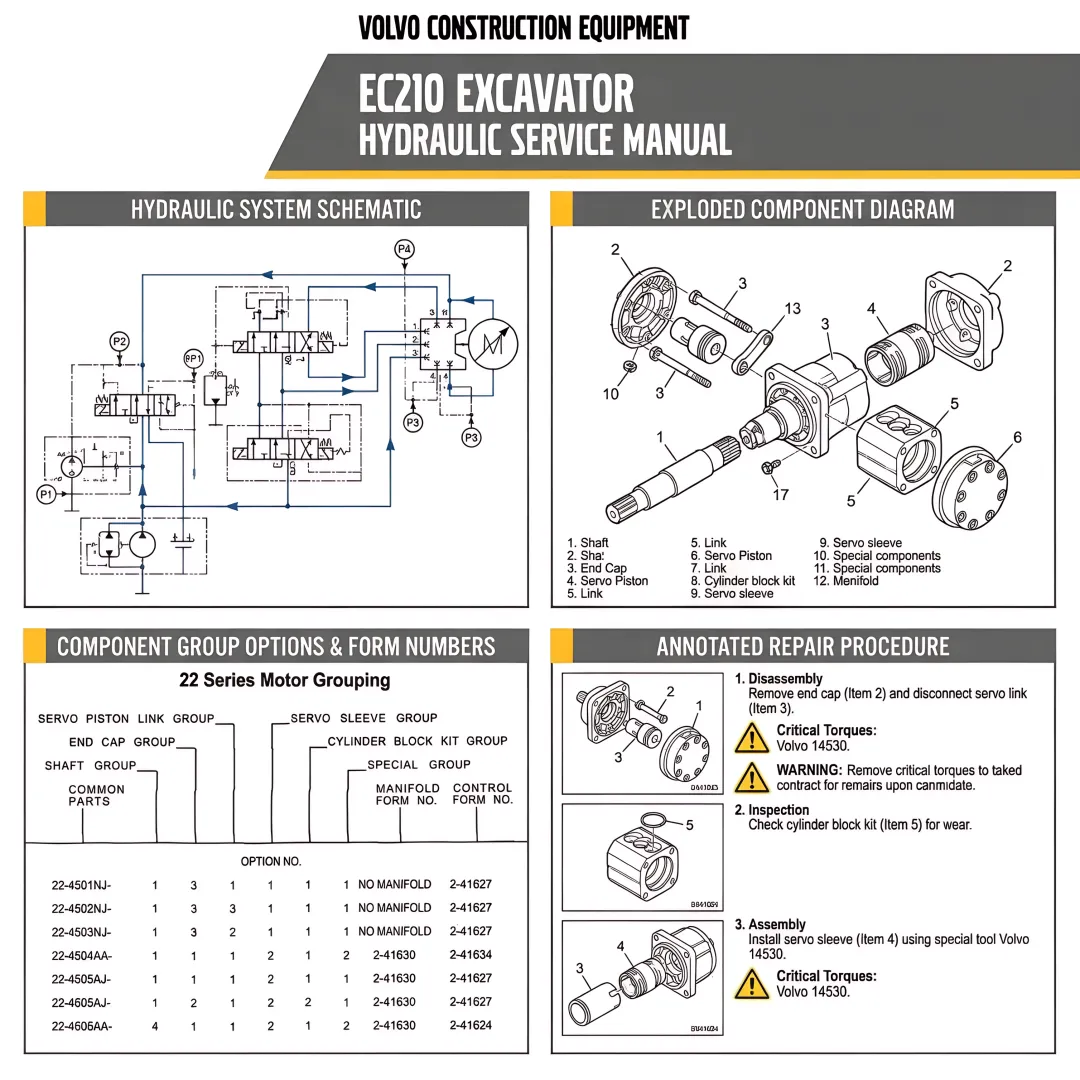 Volvo EC210 Excavator Service & Repair Manual