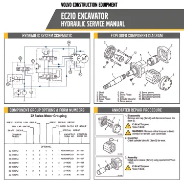 Volvo EC210 Excavator Service & Repair Manual