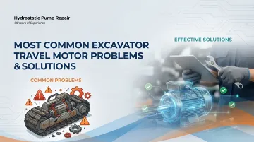Most Common Excavator Travel Motor Problems &amp; Solutions
