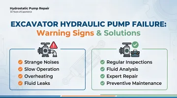 Excavator Hydraulic Pump Failure: Warning Signs & Solutions