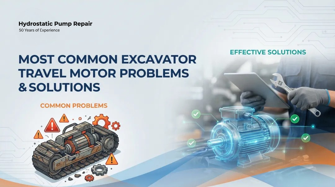 Most Common Excavator Travel Motor Problems & Solutions