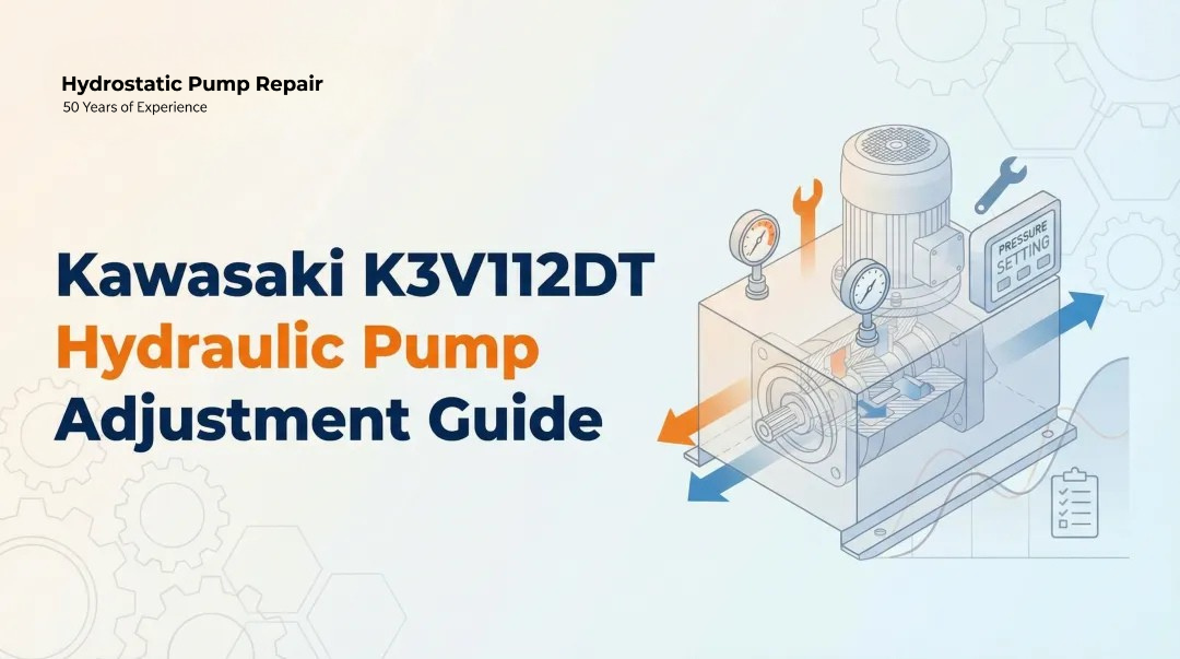 Kawasaki K3V112DT Hydraulic Pump Adjustment Guide