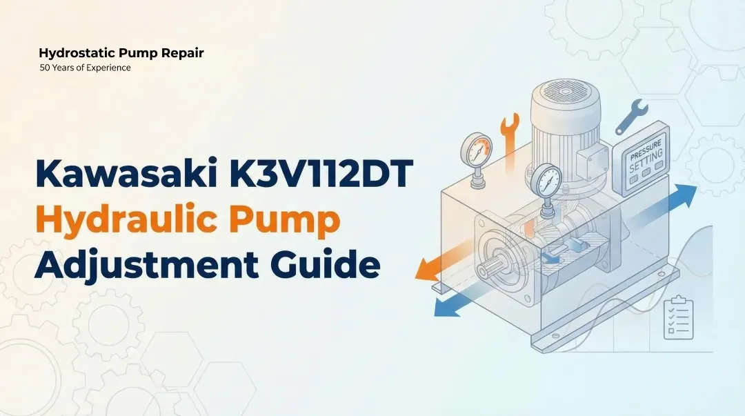 Kawasaki K3V112DT Hydraulic Pump Adjustment Guide